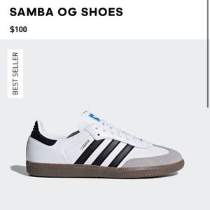 White Adidas sambas